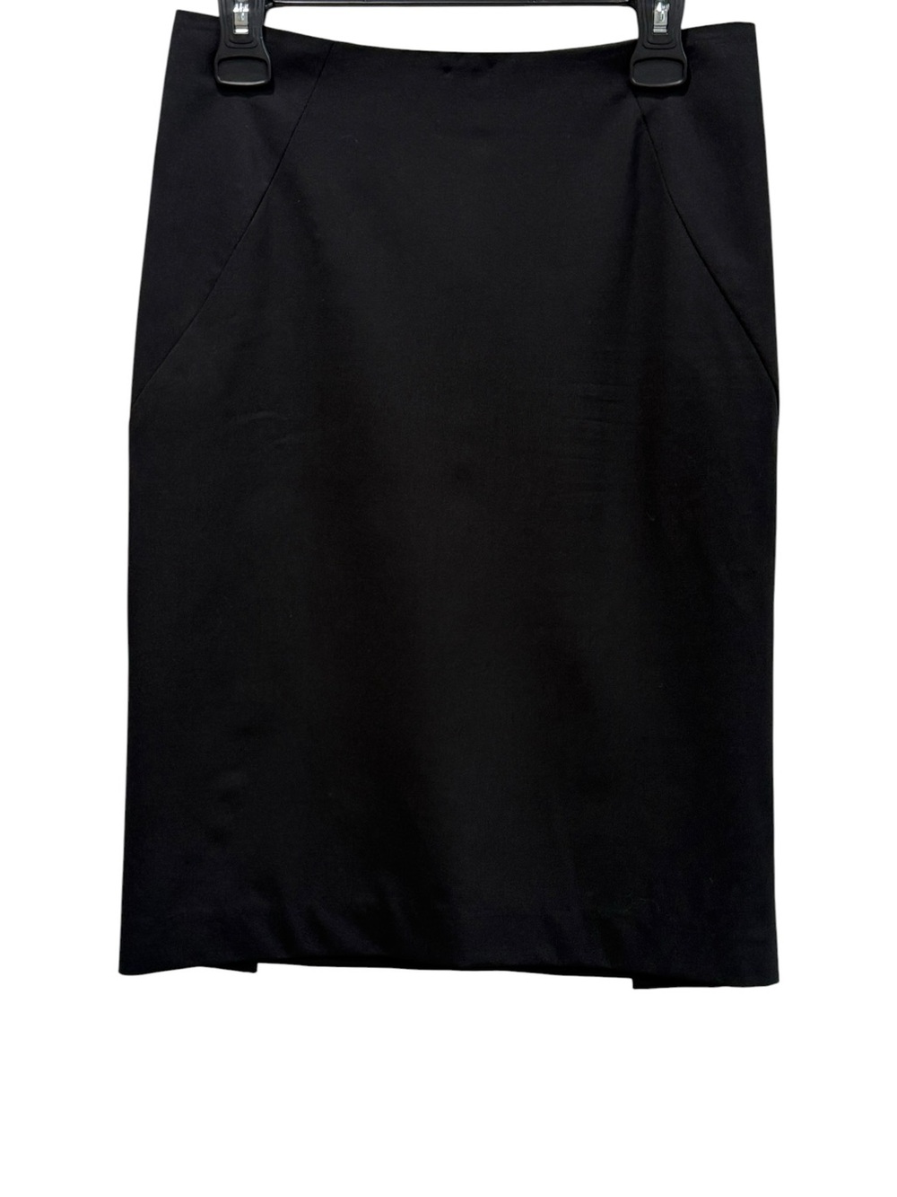 Theory Black Wool Blend Pencil Skirt Size 4 | Stretch Workwear Office